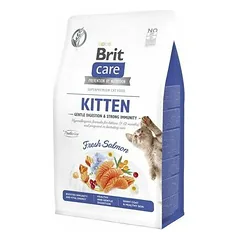 Brit Care Cat Grain-free Kitten Gentle Digestion & Strong Immunity begrūdis sausas maistas kačiukams, 400g parduotuvėje 1petshop.lt