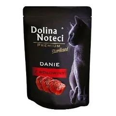 Guliašas sterilizuotoms katėms su jautiena Dolina Noteci Dish, 85 g