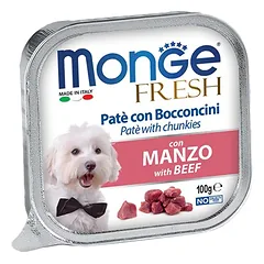 Monge Fresh paštetas šunims su jautiena 12x100g