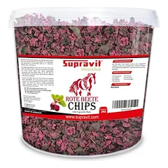 Supravit Rote Beete Chips - Pferdeleckerlis ohne Zucker Chips für Pferde