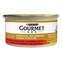 GOURMET Gold konservai su jautiena ir vištiena 85 g
