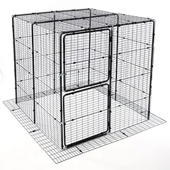 TIAKI Outdoor Katzengehege, schwarz