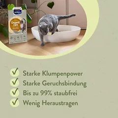 Biokat's Organic Care Wheat Fibres kraikas katėms, 4,2 kg — 2 nuotrauka