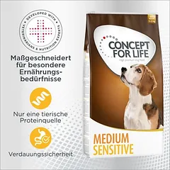 Concept for Life Medium Sensitive, 1,5 - 2,9 kg — 1 nuotrauka