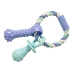 Gimdog Cotton Dent + Rope Ring W/Tpr 15cm žaislas šuniui
