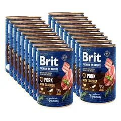 "Brit Premium by Nature" kiauliena su trachėja 18x400g
