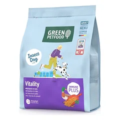 GREEN PETFOOD InsectDog with Duck Vitality 900g su vabzdžių baltymu ir antis suaugusiems šunims