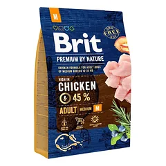 Brit Premium By Nature Adult M sausas maistas šunims 3 kg