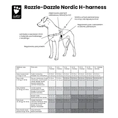 Hurtta Razzle - Dazzle H - Petnešos Beetroot - Norvegiškos petnešos šuniukams ir suaugusiems šunims - 80 - 100 cm, 80-100cm — 2 nuotrauka