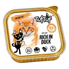 TufTuf drėgnas maistas katėms – paštetas, indelis 100 g — 5 nuotrauka