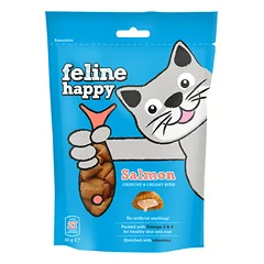 Feline Happy lašišos skonio skanėstai katėms, 60g