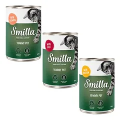 Smilla Schnurrtöpfchen mišrus rinkinys, drėgnas maistas katėms 60 x 400 g — 2 nuotrauka