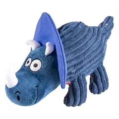 Duvo+ Hundespielzeug Dino Triceratops blau