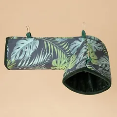 TIAKI Jungle Collection tunelis smulkiems gyvūnams, L 36 x B 25 x H 13 cm, žalia — 5 nuotrauka