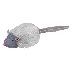 Trixie Assortment Squieky Mice žaislų rinkinys katėms su garsu, iš fliso, 6 cm, 12 vnt. — 2 nuotrauka