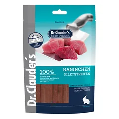 DR. CLAUDER’S vytintos triušienos skanėstas juostelėmis šunims 80g