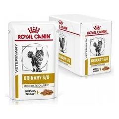 Royal Canin Veterinary Urinary S/O Moderate Calorie drėgnas maistas katėms, apatinių šlapimo takų ligų profilaktikai ir svoriui palaikyti, 85 g