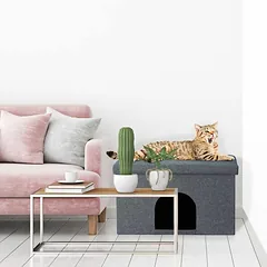 Namelis augintiniams Relaxdays, 64,5 × 38,5 × 37,5 cm — 5 nuotrauka