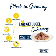 Happy Cat Pouch Meat in Sauce drėgnas maistas katėms 12 x 85 g — 5 nuotrauka
