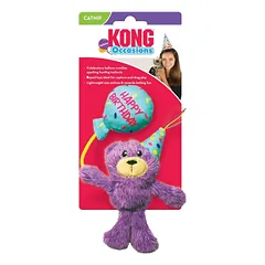 KONG Cat Occasions Birthday – katės žaislas gimtadieninis meškinas