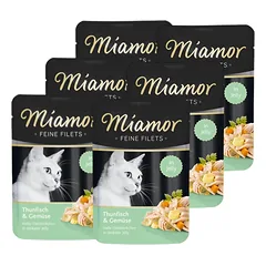 Miamor Feine Filets - drėgnas kačių maistas tunų filė su daržovėmis 6x100g
