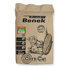 Super Benek Corn Cat Frisches Gras, kraikas katėms, Ekonominė pakuotė: 3 x 7 l (apie 13,2 kg) — 2 nuotrauka