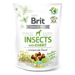 BRIT CARE Dog Crunchy Cracker Insects rich in Rabbit 200g