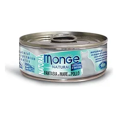 Monge konservai katėms su jūros gėrybėmis ir vištiena 12x80g