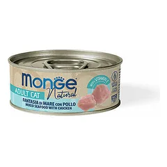 Monge Natural jūros gėrybių mišinys su vištiena, drėgnas maistas katėms 80 g