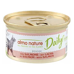 Almo Nature Daily Cat lengvas paštetas su lašiša, drėgnas maistas katėms 85 g