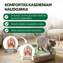 Kačių kraikas su gėlių esencija, 1,5 mm granulė, 2,6 kg / 6 l — 5 nuotrauka