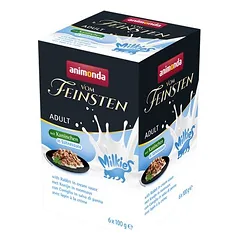 Ekonominė pakuotė animonda Vom Feinsten Adult Milkies padaže, drėgnas maistas katėms 32 x 100 g — 2 nuotrauka