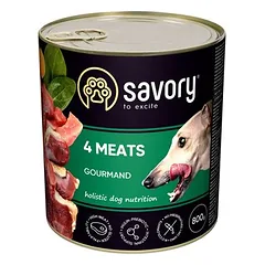 Savory drėgnas maistas šunims su keturių rūšių mėsa, 200 - 399 g — 3 nuotrauka