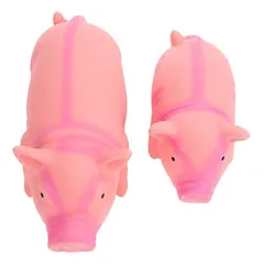 zooplus Exclusive žaislas šunims, latekso kiaulytė su garsu, 2 vnt., L 23 cm, ekonominiame rinkinyje — 2 nuotrauka