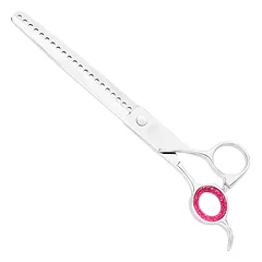 Kenchii Five Star Offset Chunkers - single-sided grooming thinning shears, 21 teeth, 7,5" — 2 nuotrauka