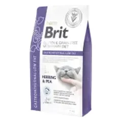 Brit GF Veterinary Diets Cat Gastrointestinal-Low fat sausas maistas katėms