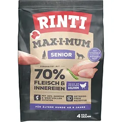 RINTI MAX-I-MUM Senior Chicken su vištiena vyresniems šunims 4 kg