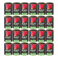 DOLINA NOTECI RAFI Žvėriena su elniena 24x400 g drėgno šunų ėdalo