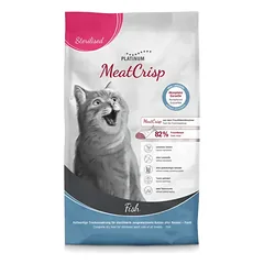 Platinum MeatCrisp sausas pašaras sterilizuotoms katėms su žuvimi 1.5 kg