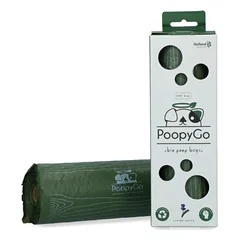 Holland PoopyGo Bio Poop Bags 300 vnt. - biologiškai skaidūs šunų atliekų maišeliai, didelis ritinys, levandų kvapo