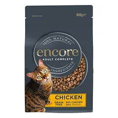 ENCORE Cat sausa bezzbožinė dieta su vištiena katėms 800g