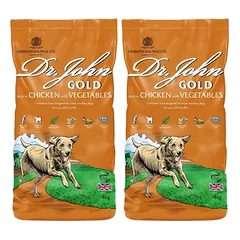 Dr John Gold su višta didelių veislių šunims, sausas maistas šunims, 2 x 15 kg — 4 nuotrauka
