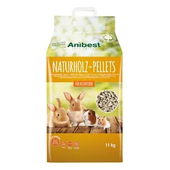 Anibest natūralios medienos granulės, 20 l (11 kg) — 2 nuotrauka