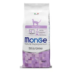 Monge Dry Cat Adult Sterilized Sausas maistas sterilizuotoms katėms (su vištiena)10kg