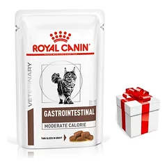 ROYAL CANIN Gastro Intestinal Moderate Calorie GIM 35 12x85g paketėlis (padažas) + STAIGMENA KATEI