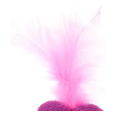 TIAKI kačiažolės širdelė su plunksna, 1 vnt. — 4 nuotrauka