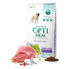 Optimeal™ Visavertis sausas maistas mažų veislių suaugusiems šunims – antis 1,5 kg – 12 kg.