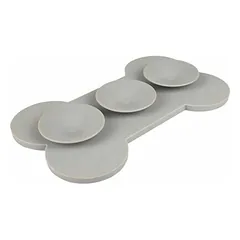 Flamingo LICK PAD YUMMEE SILICONE BONE GREY L 29,8CM — 3 nuotrauka