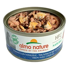 Almo Nature HFC NATURAL Tuna With Clams konservai suaugusioms katėms, 70 g — 2 nuotrauka