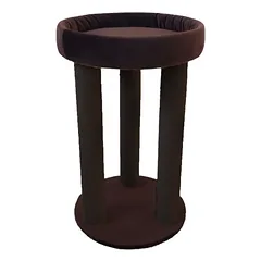 Tvirta, medinė draskyklė su trimis stulpais ir guoliu, 82cm (pasirenkama spalva, virvė)